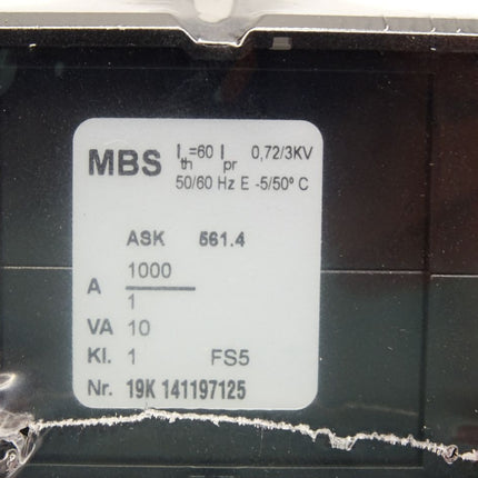 MBS ASK61.4 ASK 61.4 Stromwandler / Neu OVP - Maranos.de