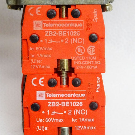 Telemecanique Drehschalter Schlüsselschalter ZB2-BE1026 ZB2-BE1016 ZB2-BE1026 - Maranos.de
