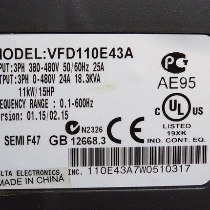 Delta VFD-E Frequenzumrichter 11kW VFD110E43A - Maranos.de