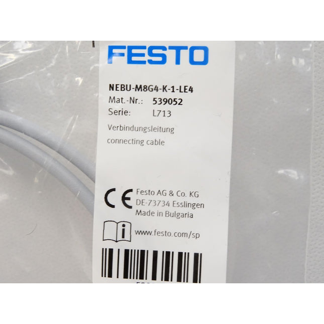 Festo Verbindungsleitung 539052 NEBU-M8G4-K-1-LE4 / Neu OVP - Maranos.de