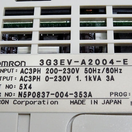 Omron 3G3EV-A2004-E Sysdrive 3GEV Inverter 0.4kW ohne Display / Neu OVP - Maranos.de