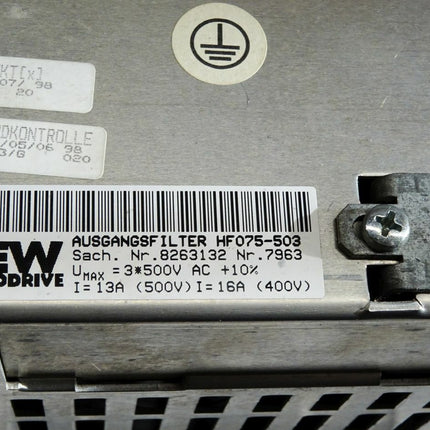 SEW Eurodrive Ausgangsfilter HF075-503 / 8263132 / 7963 - Maranos.de