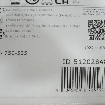 Wago 750-535 2-Kanal-Digitalausgang / Neu OVP versiegelt - Maranos.de