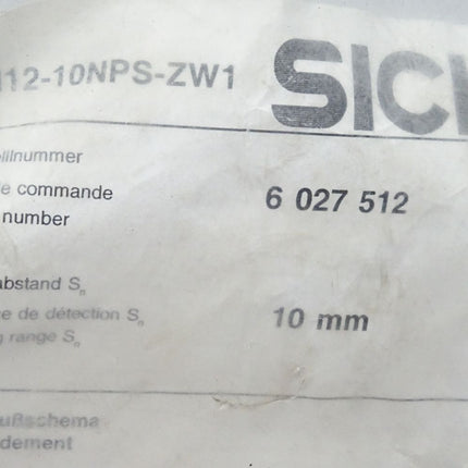 Sick 6027512 IM12-10NPS-ZW1 Induktiver Näherungssensor / Neu OVP - Maranos.de