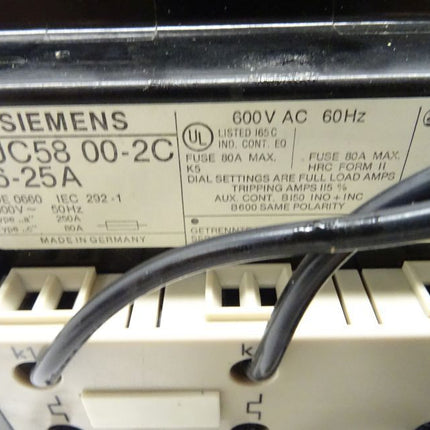 Siemens 3UC5800-2C Überlastrelais 16-25A 3UC5 800-2C Neu - Maranos.de