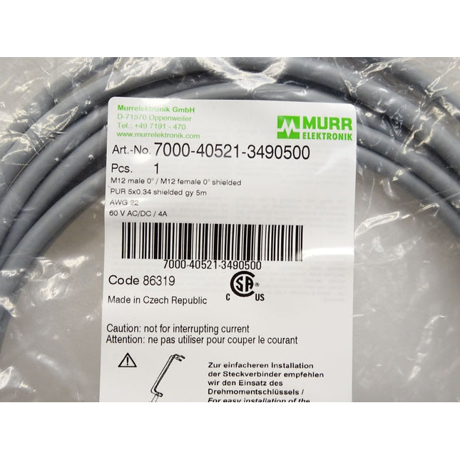 Murr Elektronik Kabel 7000-40521-3490500 / Neu OVP - Maranos.de
