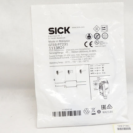 Sick 1113824 GTE6-P7231 Miniatur-Lichtschranke / Neu OVP - Maranos.de