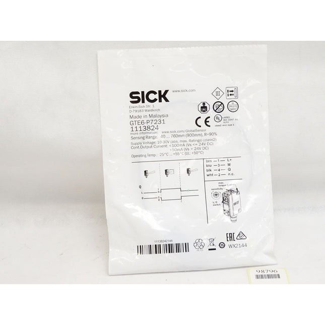 Sick 1113824 GTE6-P7231 Miniatur-Lichtschranke / Neu OVP - Maranos.de