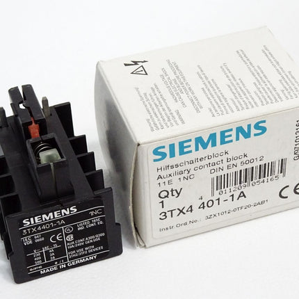 Siemens Hilfsschalterblock 3TX4401-1A / Neu OVP - Maranos.de