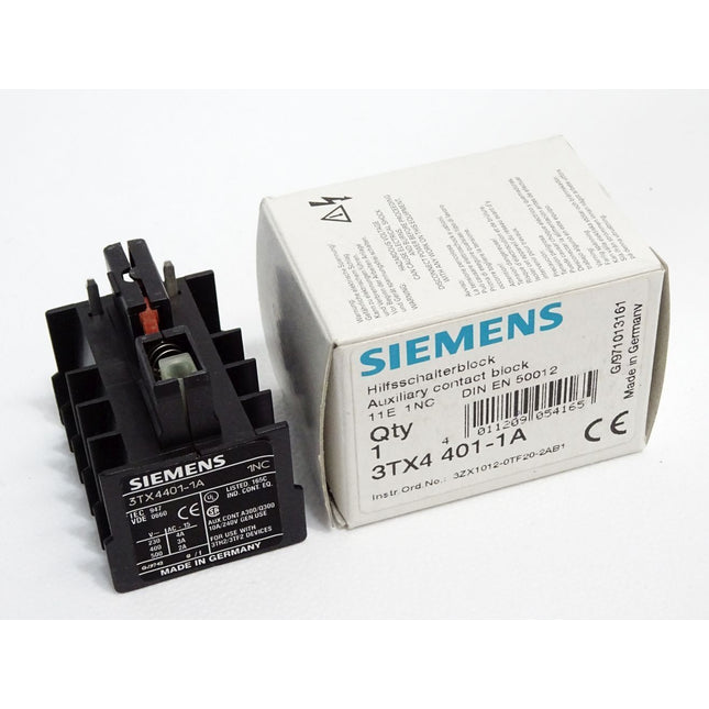 Siemens Hilfsschalterblock 3TX4401-1A / Neu OVP - Maranos.de