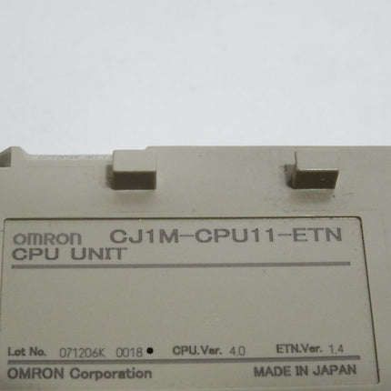 Omron CJ1M-CPU11-ETN CPU Unit / Neu - Unbenutzt - Maranos.de