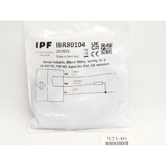 Ipf electronic Sensor Induktiv IBR80104 / Neu OVP - Maranos.de