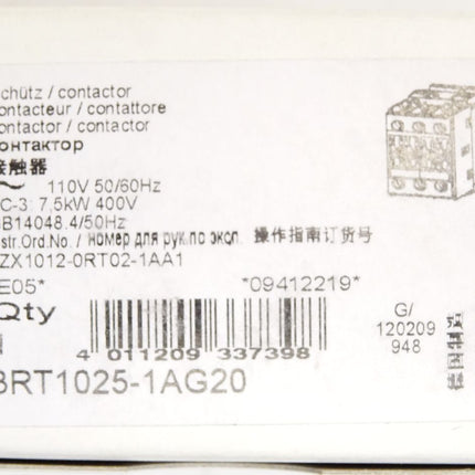 Siemens Schütz 3RT1025-1AG20 / Neu OVP - Maranos.de