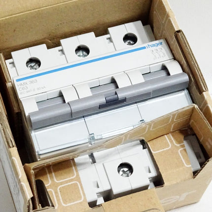 Hager Leitungsschutzschalter 3P 63A C 50kA HMX363 323204 / Neu OVP - Maranos.de