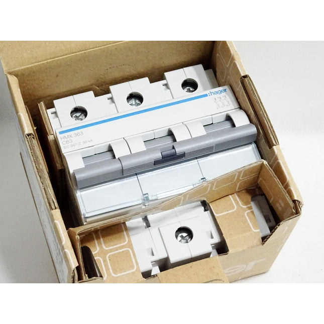 Hager Leitungsschutzschalter 3P 63A C 50kA HMX363 323204 / Neu OVP - Maranos.de