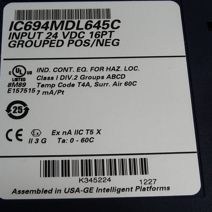 Fanuc GE IC694MDL645C I/0 Modul - Maranos.de