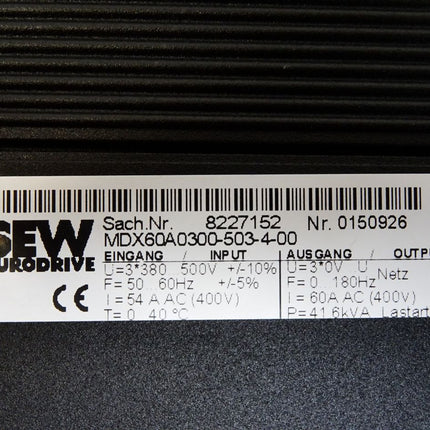 SEW 8227152 MDX60A0300-503-4-00 MDS60A0300-503-4-00 8265100 MDS60A-00 8227020 DFI Interbus-S 227 + Encoder In/Out + Resolver In - Maranos.de