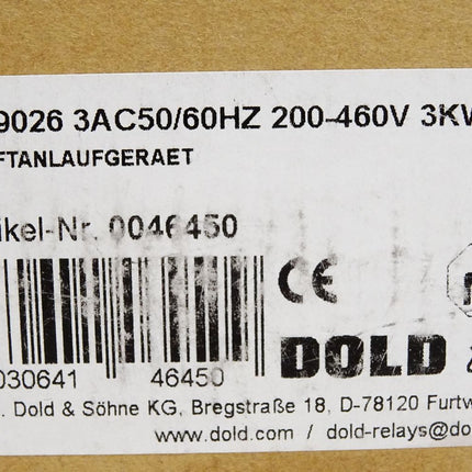 E.Dold & Söhne Sanftanlaufgerät BA9026 / Neu OVP - Maranos.de