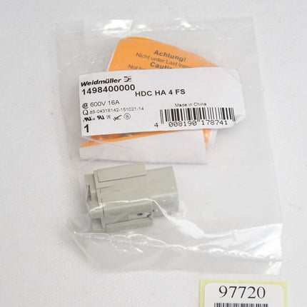 Weidmüller 1498400000 HDC HA 4 FS Schraubanschluss / Neu OVP - Maranos.de