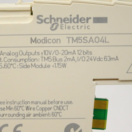 Schneider Electric Modicon TM5SAO4L Analoges Ausgangsmodul - Maranos.de