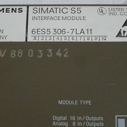 Siemens 6ES5306-7LA11 Interface Modul 6ES5 306-7LA11 E01 - Maranos.de