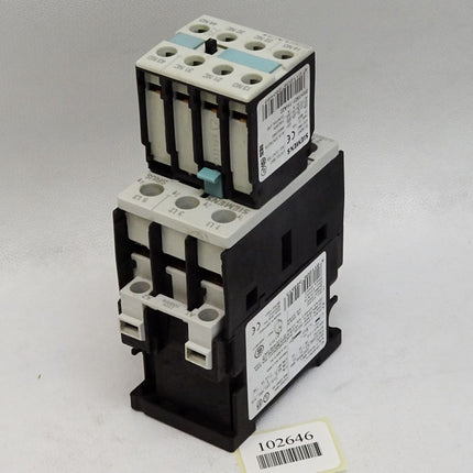 Siemens Leistungsschütz 3RT1026-1AL24 + 3RH1921-1HA22 Hilfsschalterblock - Maranos.de