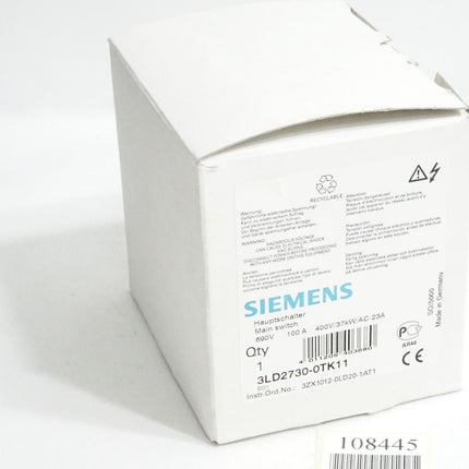 Siemens Hauptschalter 3LD2730-0TK11 / Neu OVP - Maranos.de