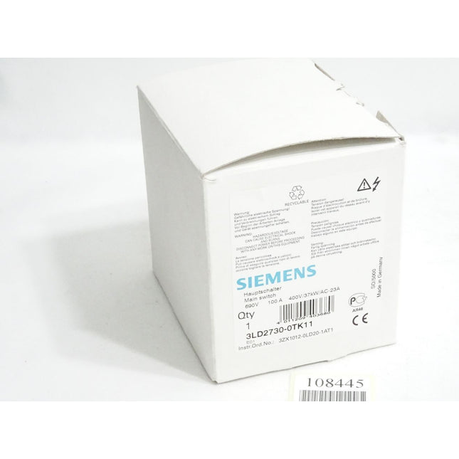 Siemens Hauptschalter 3LD2730-0TK11 / Neu OVP - Maranos.de