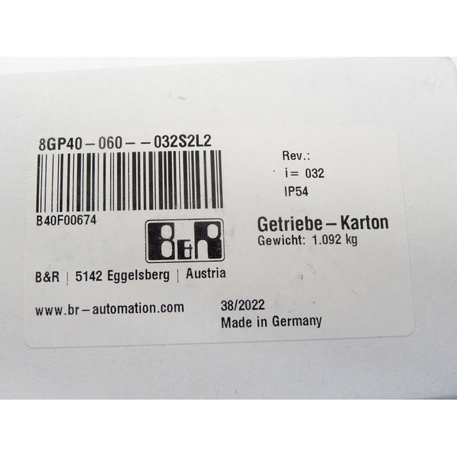 B&R Getriebe 8GP40-060--032S2L2 i=32 / Neu OVP - Maranos.de