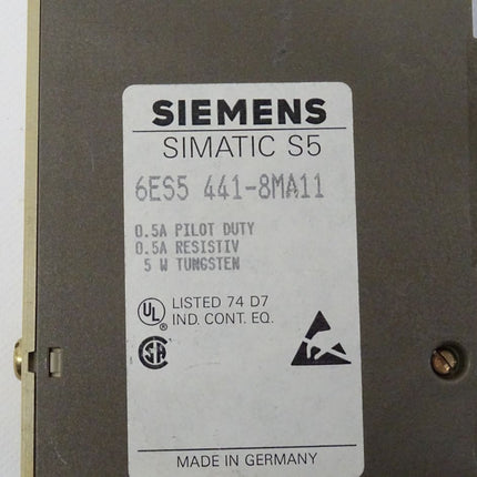 Siemens 6ES5441-8MA11 Digitalausgabe Modul 6ES5 441-8MA11 E:04 - Maranos.de