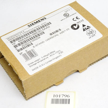 Siemens Micromaster4 MM430 Panel 6SE6400-0BE00-0AA0 BOP-2 / Neu OVP - Maranos.de