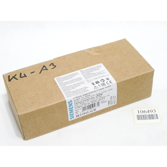 Siemens 3RV1915-1CB Inhalt : 10 Sammelschiene / Neu OVP - Maranos.de