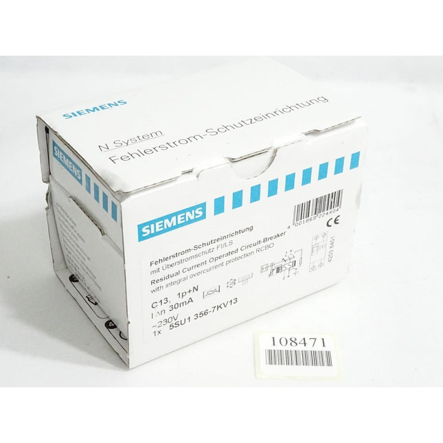 Siemens Fehlerstrom-Schutzeinrichtung 5SU1356-7KV13  / Neu OVP - Maranos.de
