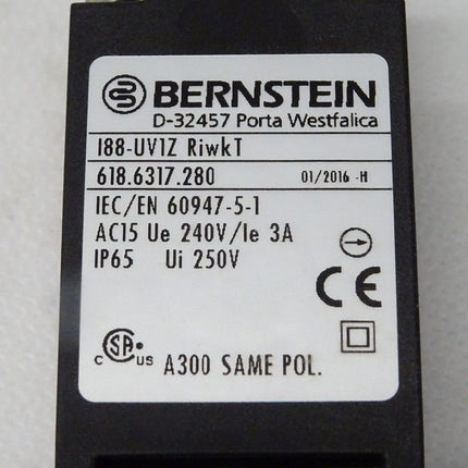 Bernstein I88-UV1Z RiwkT / 618.6317.280 / Sicherheitsschalter / Neu - Maranos.de