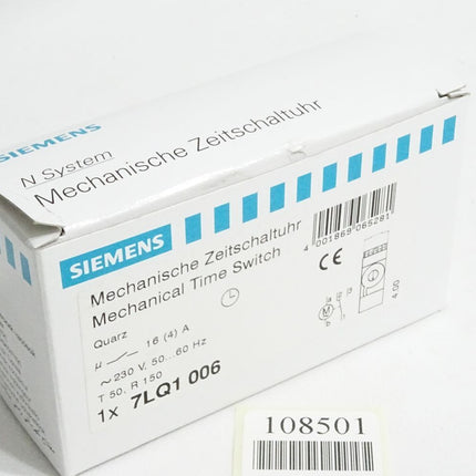 Siemens Mechanische Zeitschaltuhr 7LQ1006 / Neu OVP - Maranos.de