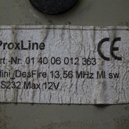 ProxLine RFID Montage Leser 014006012363 MAX-Sauter Mini DesFire Mini MiFare 13,56MHz MI sw RS232 Max 12V - Maranos.de