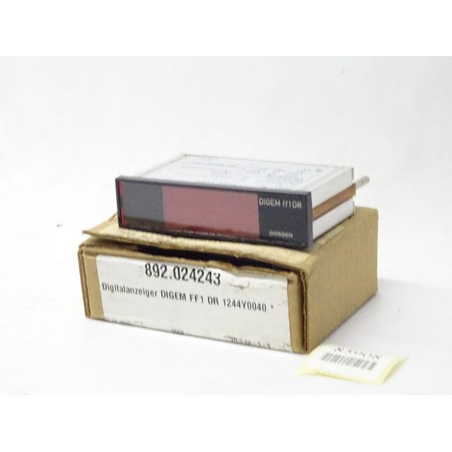 Gossen DIGEM ff1DR 1244-Y004 / BCD-Dateneingang 0...+/.-1999 7 / Digitalanzeiger / Neu OVP - Maranos.de