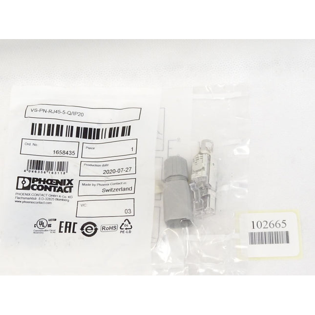 Phoenix Contact 1658435 VS-PN-RJ45-5-Q/IP20 RJ45-Steckverbinder / Neu OVP - Maranos.de