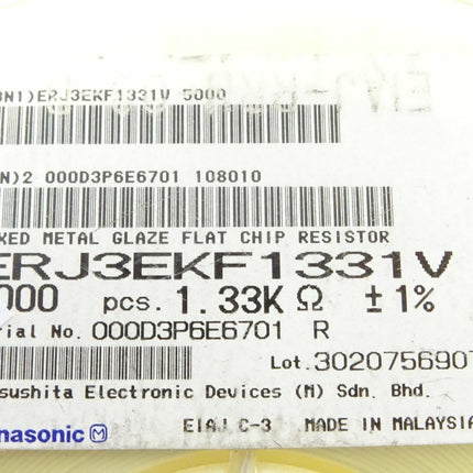 5000x Panasonic ERJ3EK SMD-Widerstand, 1.33k&#937; 0603 - NEU - Maranos.de