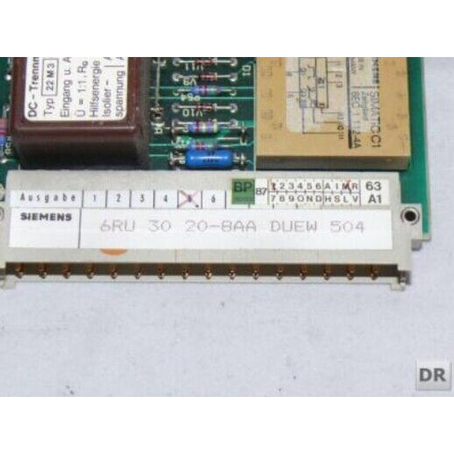 SIEMENS Teleperm 6RU 30 20-8AA / 6RU3020-8AA DUEW 501 / E-STAND: 05 - Maranos.de