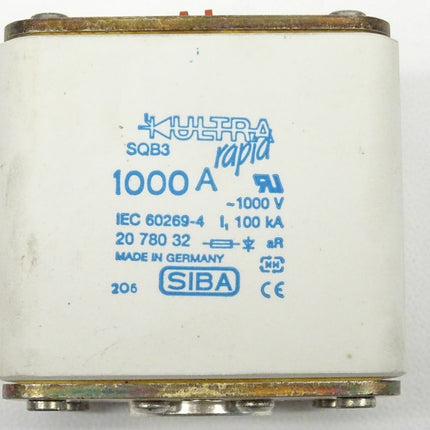 Siba SQB3 Sicherung Schmelzeinsatz 1000A Fuse-links 1000V neu-OVP - Maranos.de