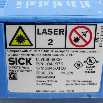 Sick 1041976 CLV630-6000 Barcode-Scannner - Maranos.de