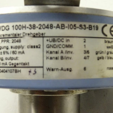 Inkremental Drehgeber WDG 100H-38-2048-AB-105-S3-B19 / 100H382048AB105S3B19 - Maranos.de