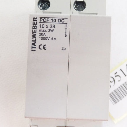 Italweber Sicherungstrennschalter PCF10DC / 10 x 38 3W 20A 1000Vdc / NEu OVP - Maranos.de