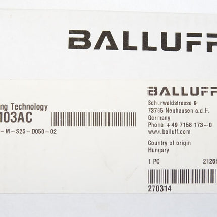 Balluff Halterung BAM03AC BMS CUJ-M-S25-D050-02 / Neu OVP - Maranos.de