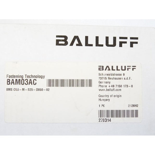 Balluff Halterung BAM03AC BMS CUJ-M-S25-D050-02 / Neu OVP - Maranos.de