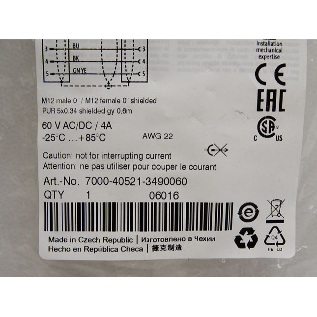 Murr Elektronik Kabel 7000-40521-3490060 / Neu OVP - Maranos.de