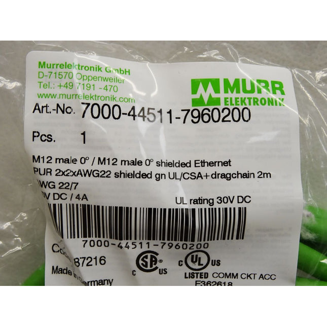 Murr Elektronik Kabel 7000-44511-7960200 / Neu OVP - Maranos.de