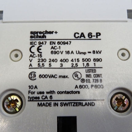 Sprecher+Schuh CA6-210-EI CA 6-210-EI CRC6-240 CA6-P - Maranos.de