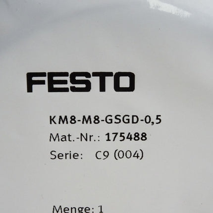 Festo 175488 KM8-M8-GSGD-0,5 Anschlusskabel / Neu OVP - Maranos.de